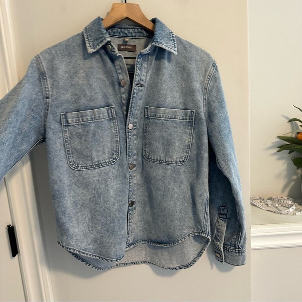 DL1961 Light Denim Button Front Shirt Jacket XS - Picture 14 of 15